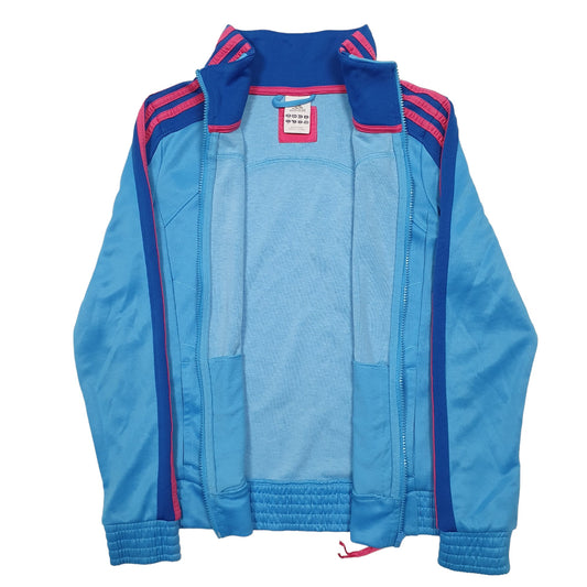 Womens Blue Adidas Full Zip Jumper