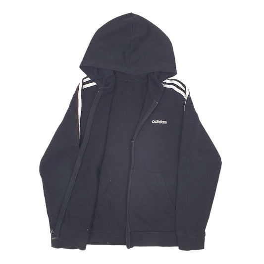 Womens Black Adidas Full Zip Jumper