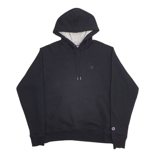 Mens Black Champion Hoodie Jumper