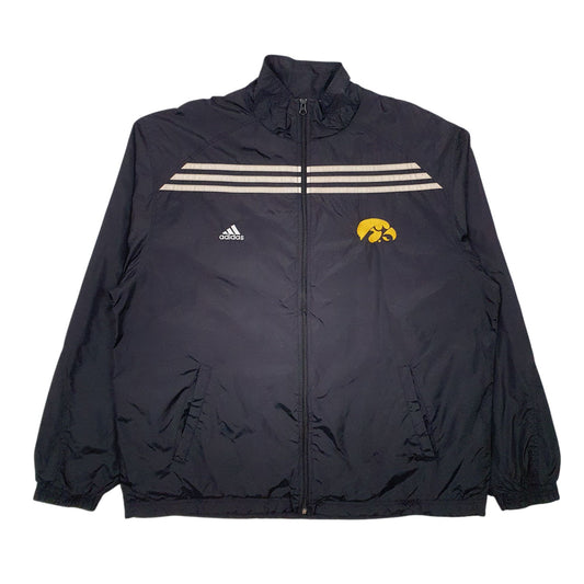 Mens Black Adidas Iowa Hawkeyes Coat