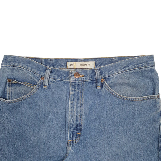 Mens Blue Lee Regular JeansW36 L30