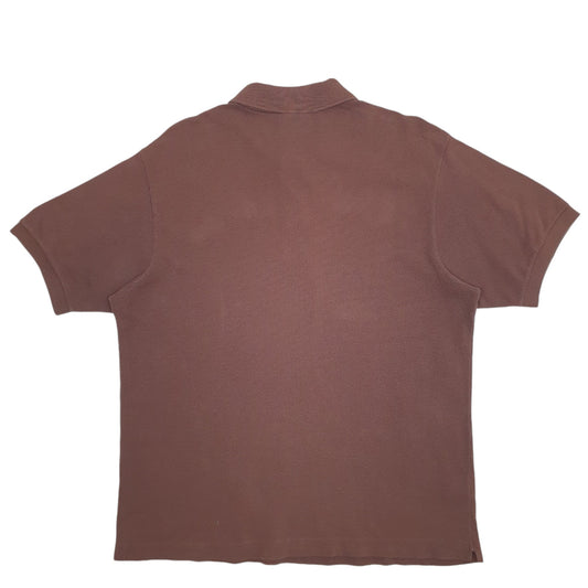 Mens Brown Lacoste Short Sleeve Polo Shirt