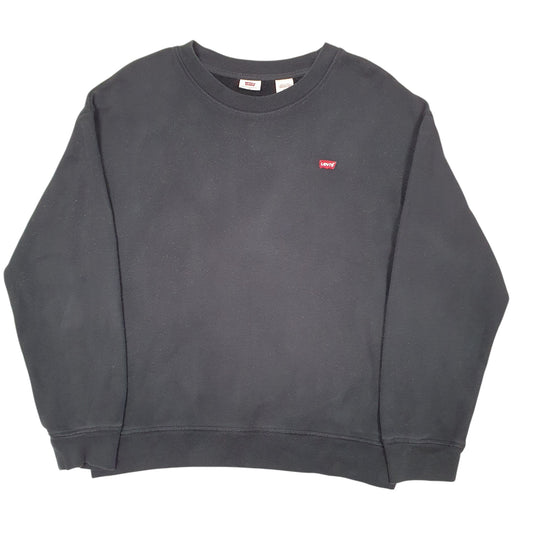 Mens Black Levis Crewneck Jumper