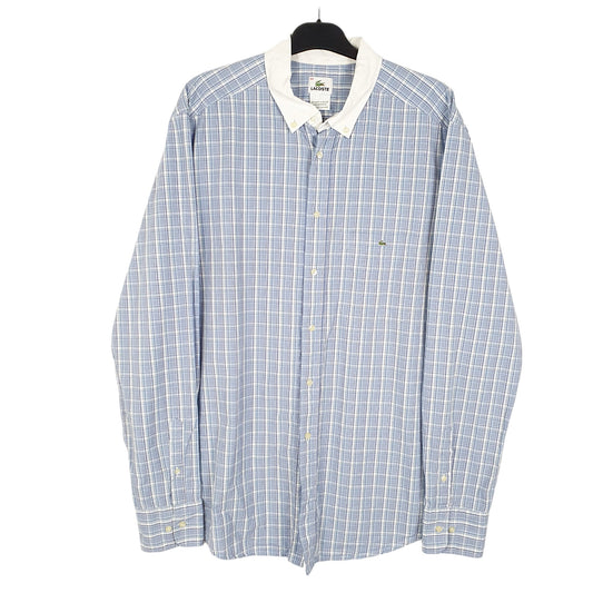 Mens Blue Lacoste Long Sleeve Shirt