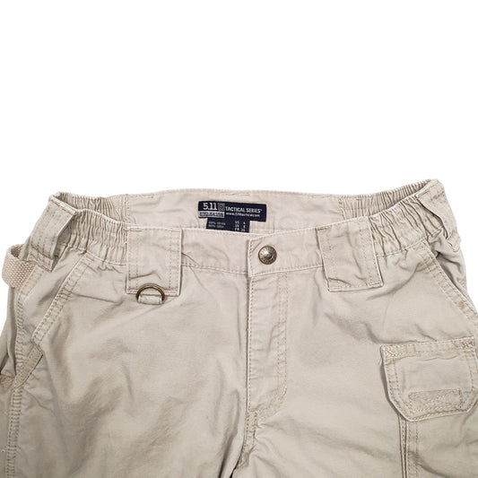 Womens Beige 5.11 Tactical Cargo Trousers
