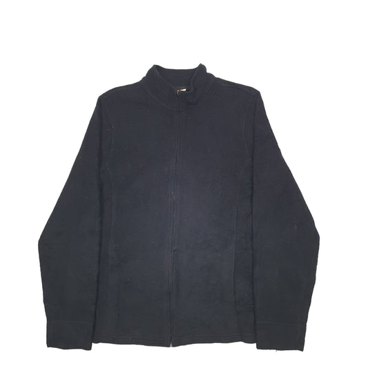 Womens Black L.L.Bean Full Zip Jumper