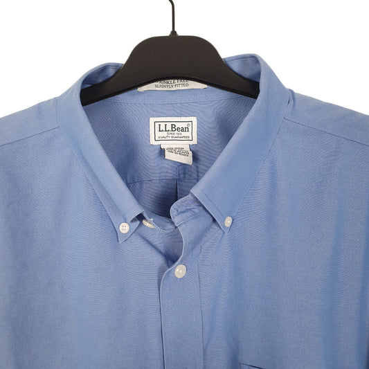 Mens Blue L.L.Bean Long Sleeve Shirt