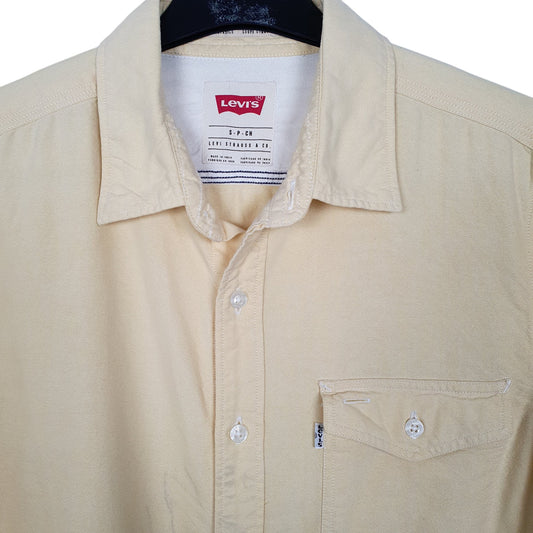 Mens Yellow Levis Long Sleeve Shirt