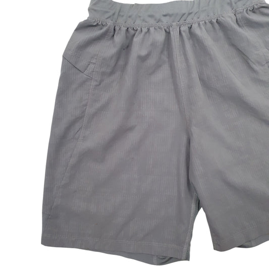 Mens Grey Adidas Stretch Active Wear Sport Shorts