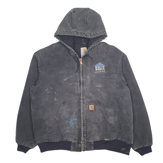 Mens Grey Carhartt Vintage 00s Coat