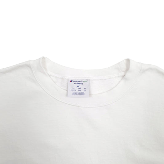 Mens White Champion Crewneck Jumper