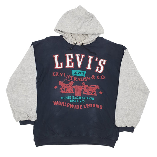 Mens Black Levis Hoodie Jumper
