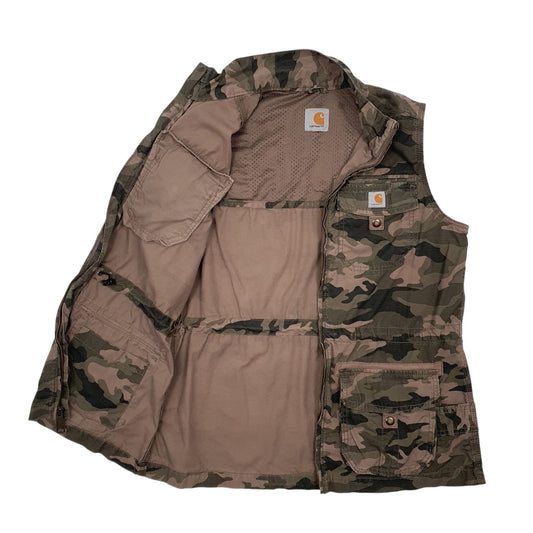 Mens Green Carhartt Camo Coat