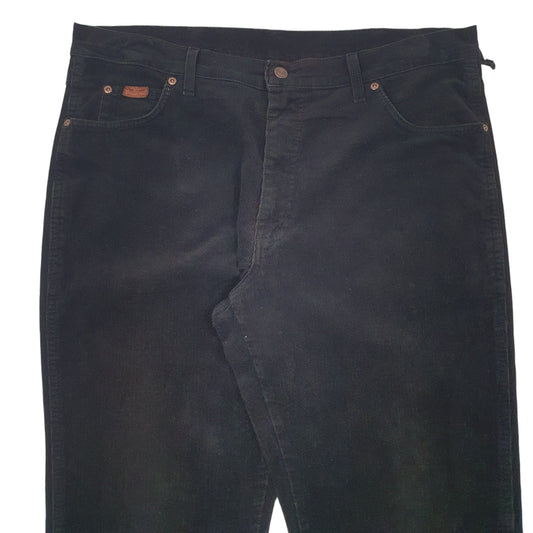 Mens Black Wrangler Corduroy Trousers