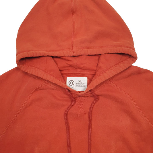 Mens Orange Champion Hoodie Jumper