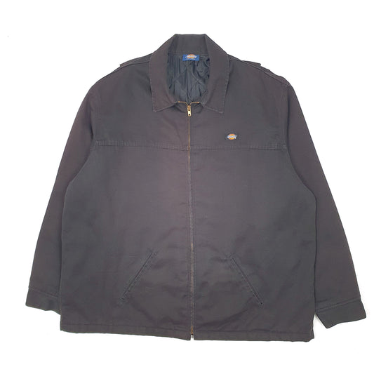 Mens Black Dickies Harrington Bomber Coat