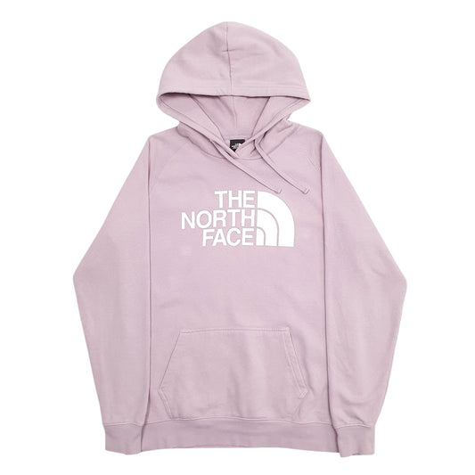 Womens Pink The North Face Spellout Hoodie Jumper