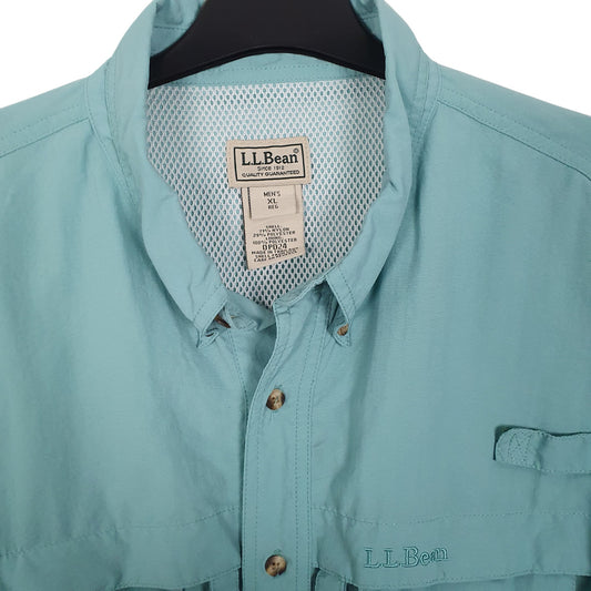 Mens Blue L.L.Bean Shacket Shirt Coat