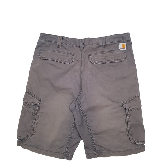 Mens Grey Carhartt Workwear Ripstop Cargo Shorts