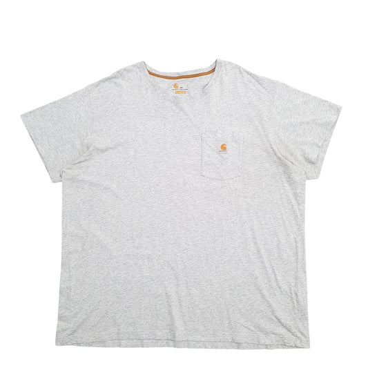 Mens Grey Carhartt Short Sleeve T Shirt