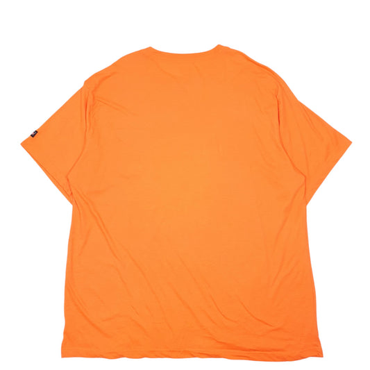 Mens Orange Dickies Pocket Tall Workwear High Vis Short Sleeve T Shirt