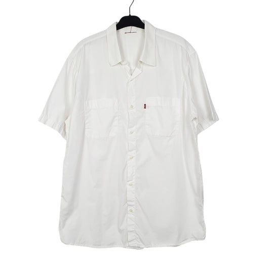 Mens White Levis Short Sleeve Shirt