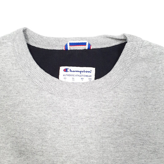 Mens Grey Champion Crewneck Jumper