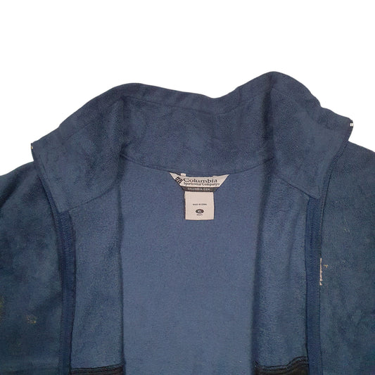 Mens Blue Columbia Full Zip Jumper