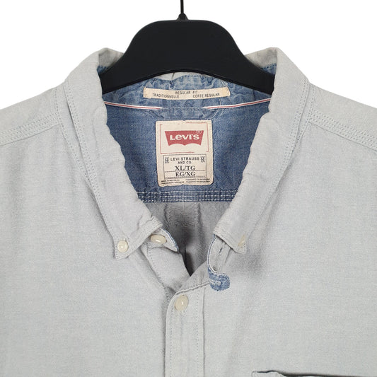 Mens Green Levis Oxford Long Sleeve Shirt