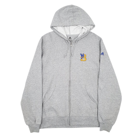 Mens Grey Adidas Full Zip Jumper