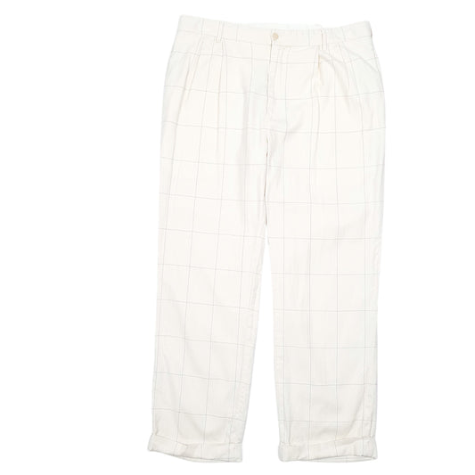 Mens Cream Polo Ralph Lauren Golf Blend Double Pleated Chino Trousers