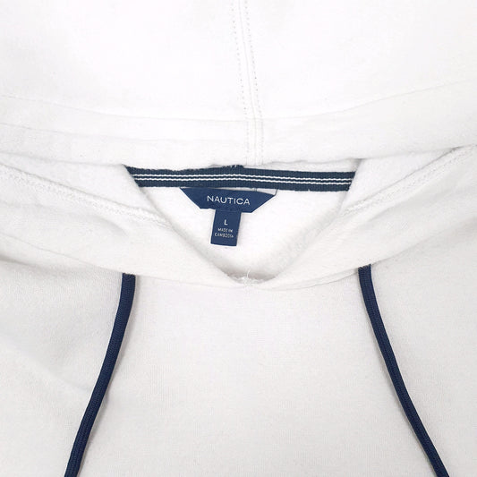 Mens White Nautica Hoodie Jumper