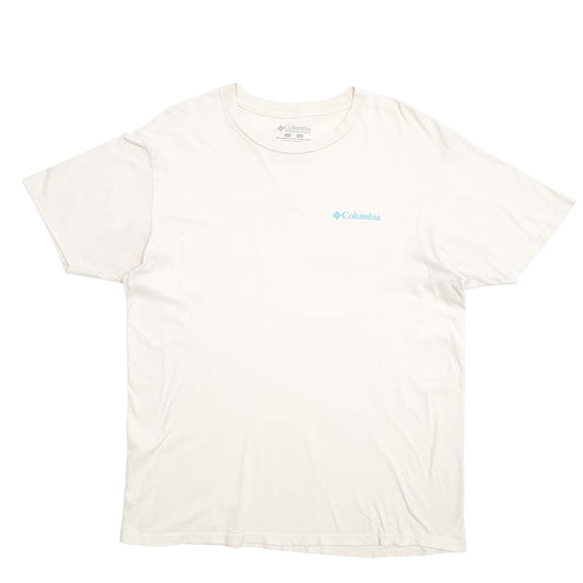 Mens Cream Columbia Sportswear Short Sleeve T Shirt