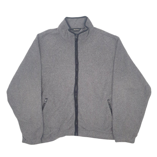 Mens Grey Eddie Bauer Full Zip Jumper