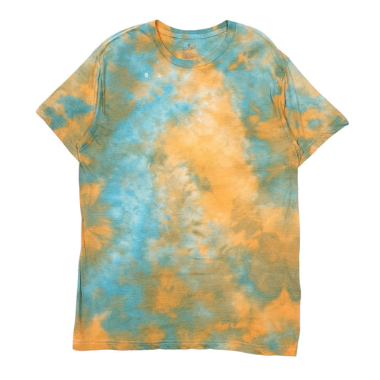 Mens Orange Stafford Tie Dye Short Sleeve T Shirt