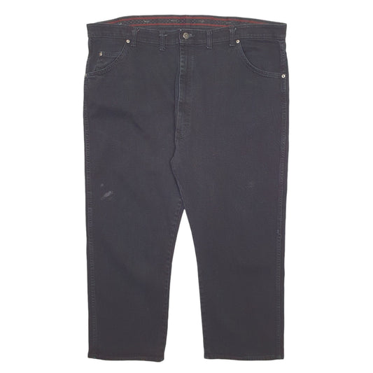 Mens Black Wrangler Relaxed JeansW46 L26