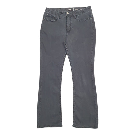 Womens Black Lee Stretch Fit Mid Rise Riders JeansW28 L28