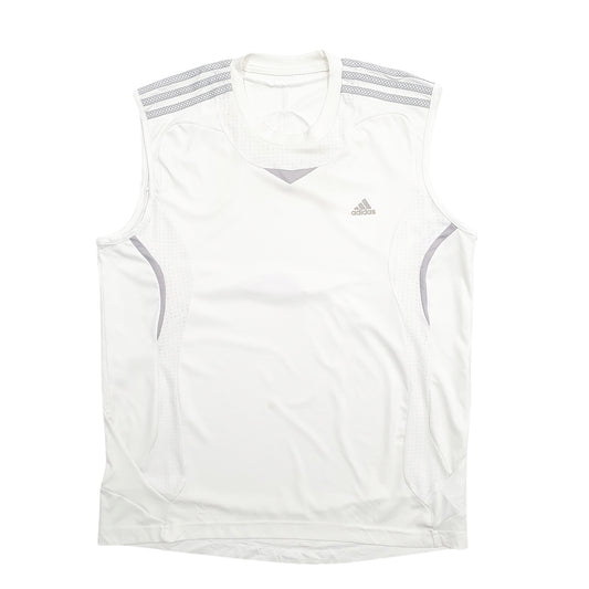 Mens White Adidas Short Sleeve T Shirt