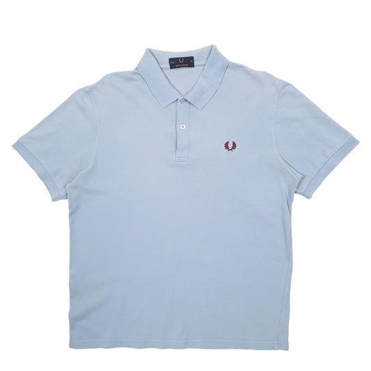 Mens Blue Fred Perry Short Sleeve Polo Shirt