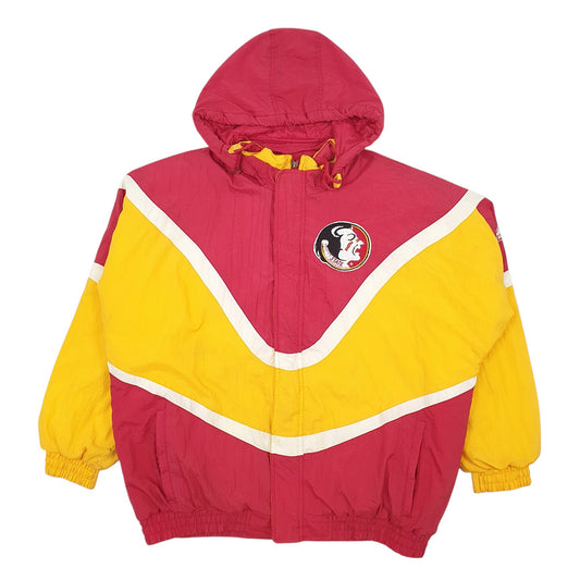 Mens Red Apex Vintage 90s Florida University Seminoles Coat