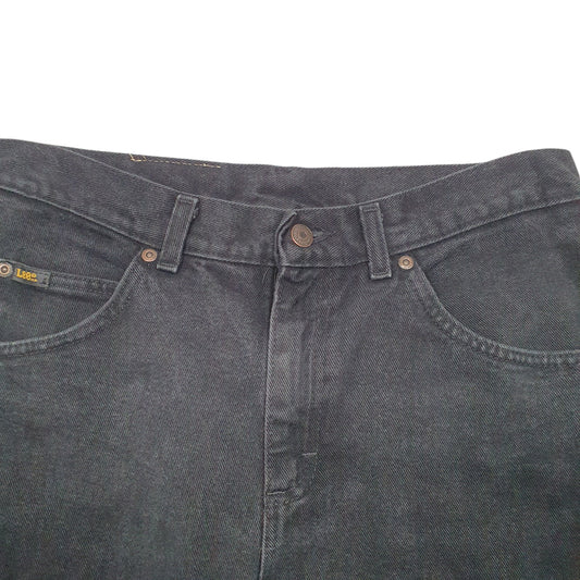 Mens Black Lee Casual JeansW32 L28