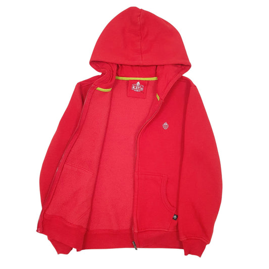 Mens Red Karls Full Zip Jumper
