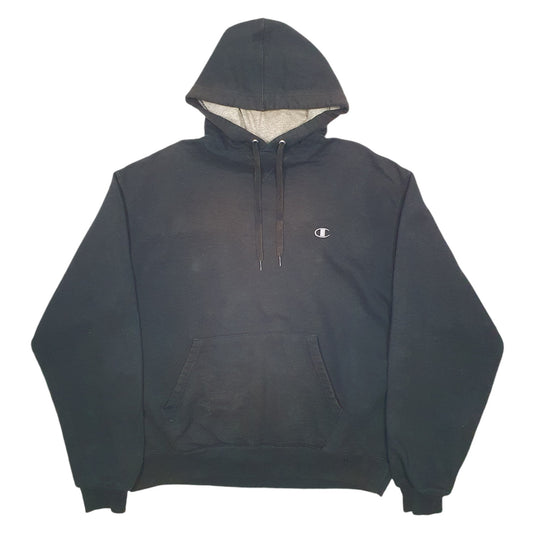 Mens Black Champion Hoodie Jumper