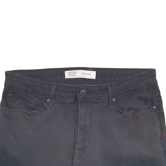 Womens Black Levis Signature Casual JeansW32 L27