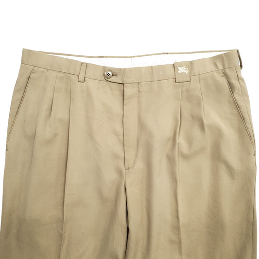 Mens Beige Burberry Chino Trousers