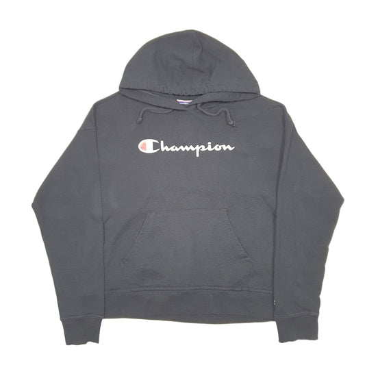 Womens Black Champion Hoodie Jumper