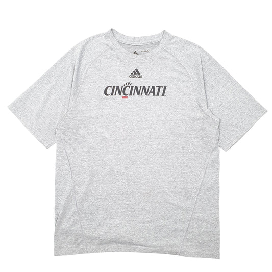 Mens Grey Adidas Cincinati Climalite Active Short Sleeve T Shirt