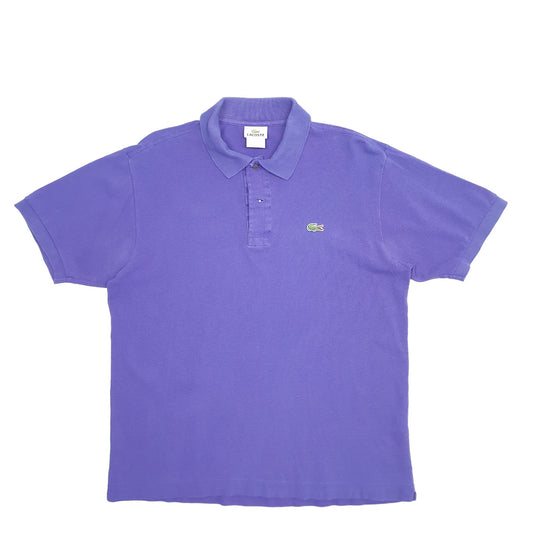 Mens Purple Lacoste Short Sleeve Polo Shirt
