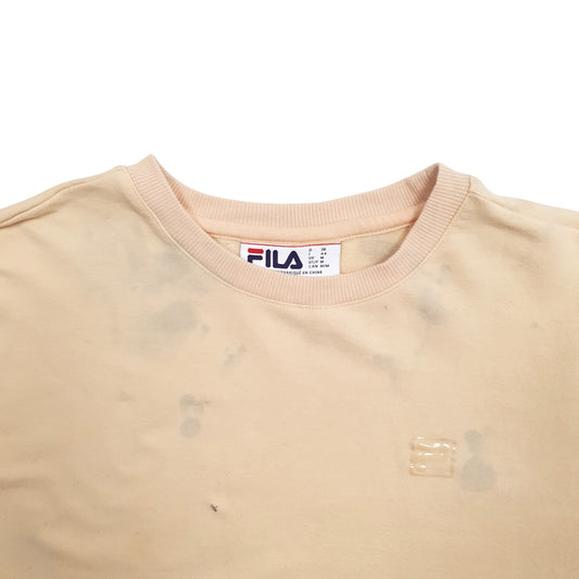 Womens Peach Fila Crewneck Jumper