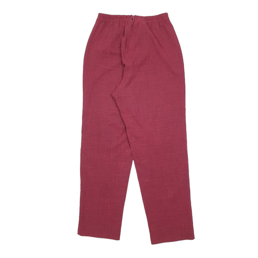 Womens Burgundy Unbranded Chino Trousers